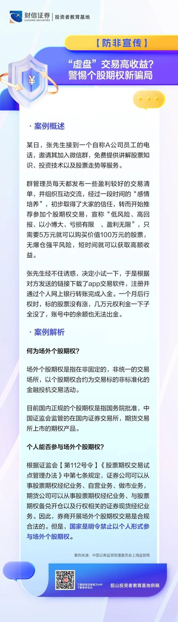 股票配资指南 [5·15全国投资者保护宣传日]丨“虚盘”交易高收益？警惕个股期权新骗局